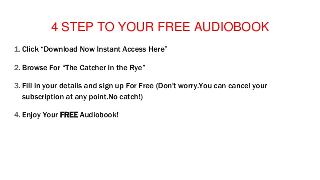Catcher in the rye audiobook free download